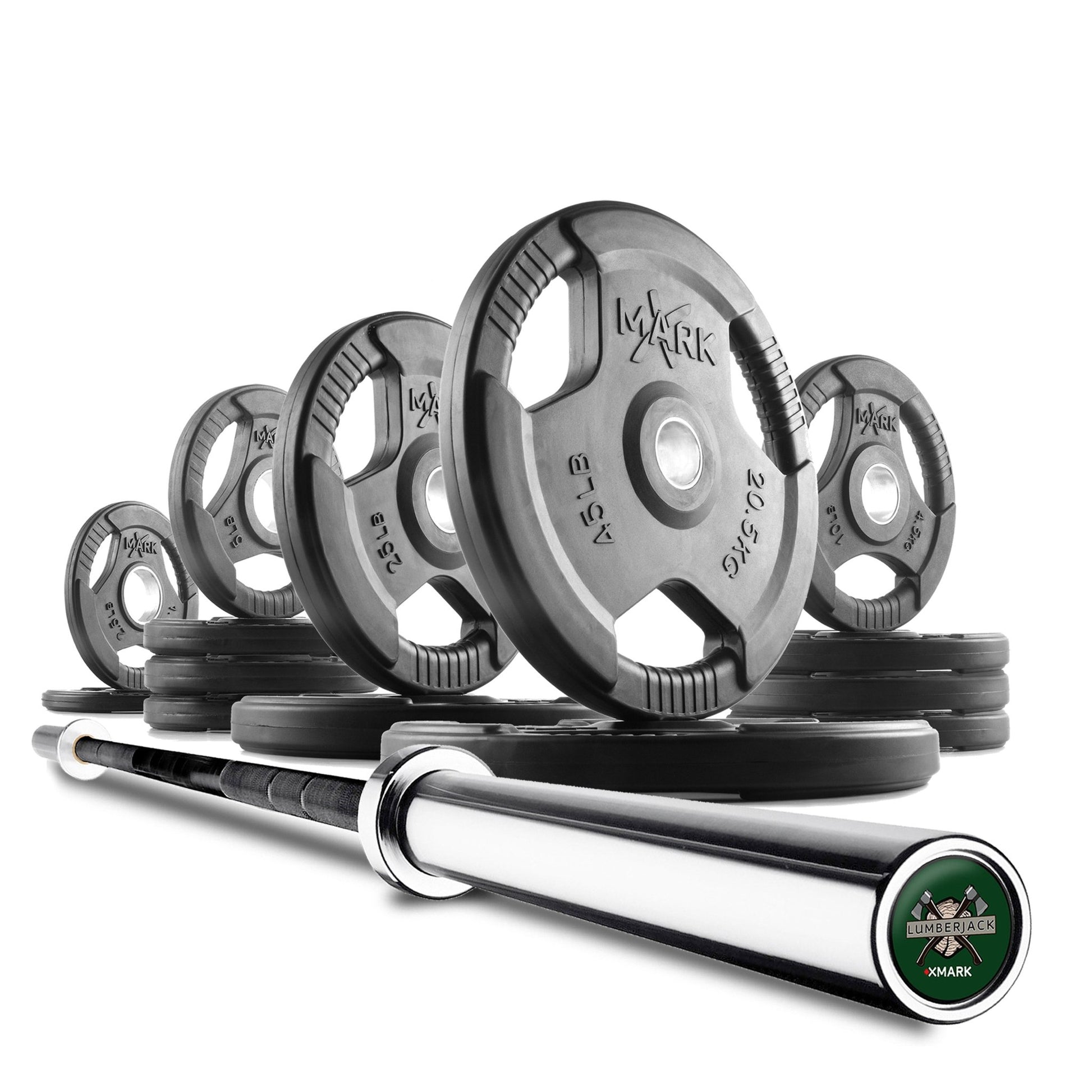XMark Tri-Grip Olympic Weight Plates and Olympic Barbell Sets -  product_vendor - Peak Primal Wellness