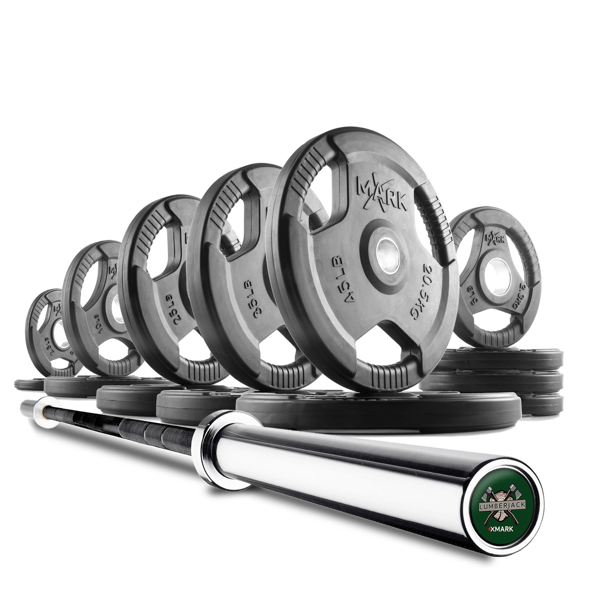 XMark Tri-Grip Olympic Weight Plates and Olympic Barbell Sets -  product_vendor - Peak Primal Wellness