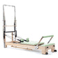 Elina Pilates Lignum Reformer with Tower - Durable Beechwood, Adjustable Foot Bar & Springs, Essentials Kit