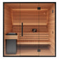 Auroom Mira L 5-Person Outdoor Traditional Sauna Cabin Kit w/ Natural Thermo-Spruce Wood -  product_vendor - Peak Primal Wellness