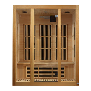 Golden Design Maxxus "Bellevue" 3 Person Low EMF FAR IR Sauna (MX-J306-01)
