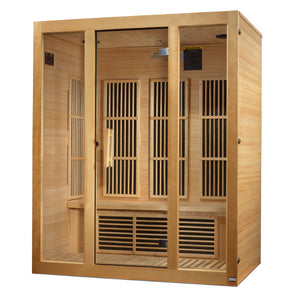 Golden Design Maxxus "Bellevue" 3 Person Low EMF FAR IR Sauna (MX-J306-01)
