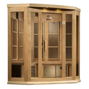 Maxxus Avignon 3 Person Corner Near Zero EMF FAR IR Sauna (MX - K356 - 01 - ZF) -  product_vendor - Peak Primal Wellness