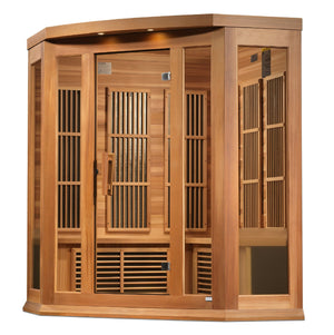 Maxxus 3 Person Corner Low EMF FAR IR Sauna (MX - K356 - 01 CED) -  product_vendor - Peak Primal Wellness