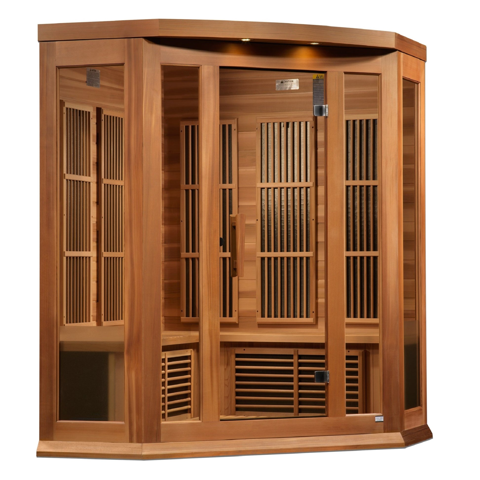 Maxxus 3 Person Corner Low EMF FAR IR Sauna (MX - K356 - 01 CED) -  product_vendor - Peak Primal Wellness