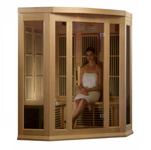 Golden Design Maxxus 3 Person Low EMF FAR IR Sauna (MX-K356-01)
