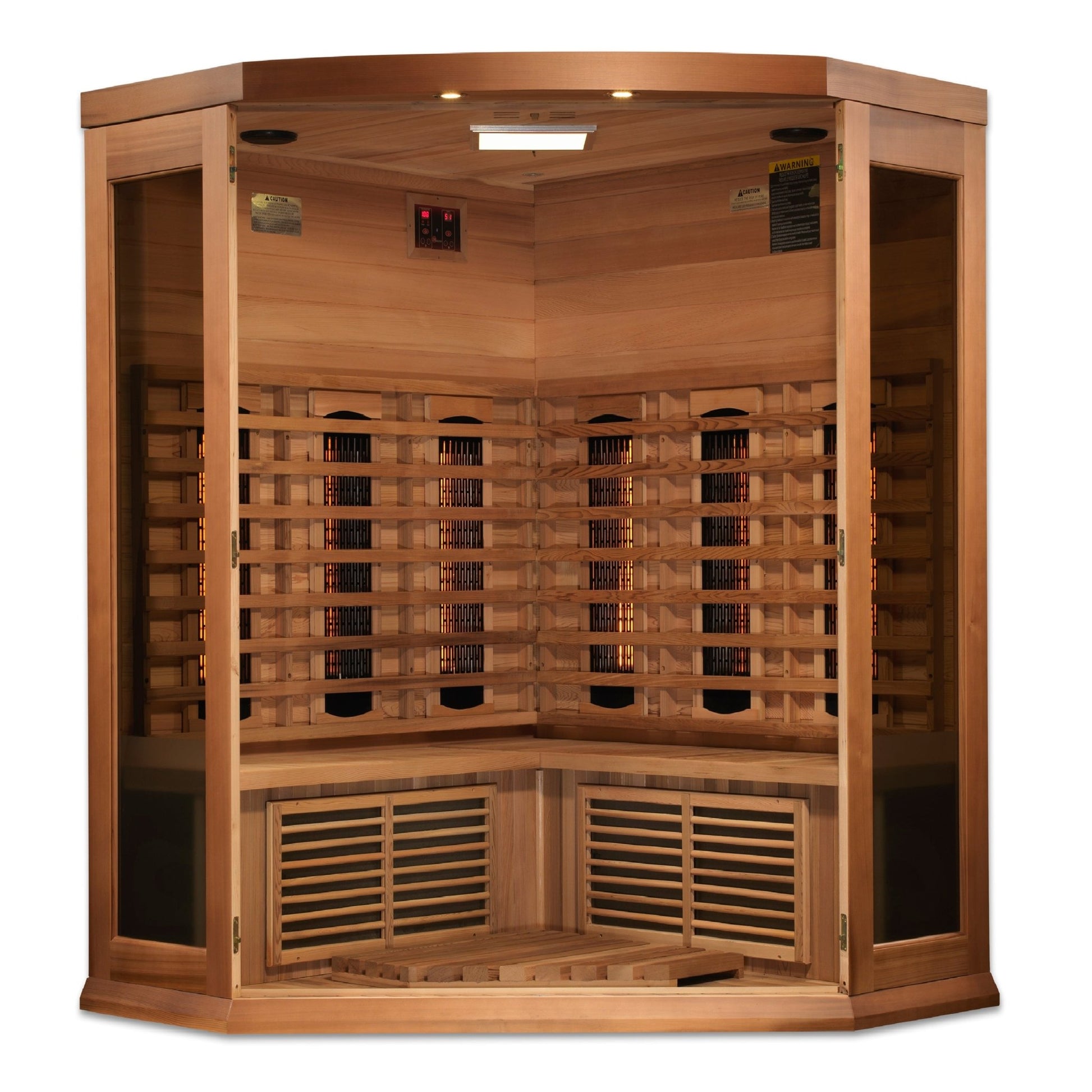 Maxxus 3 Person Corner Full Spectrum Near Zero EMF Sauna (MX - M356 - 01 - FS CED) -  product_vendor - Peak Primal Wellness