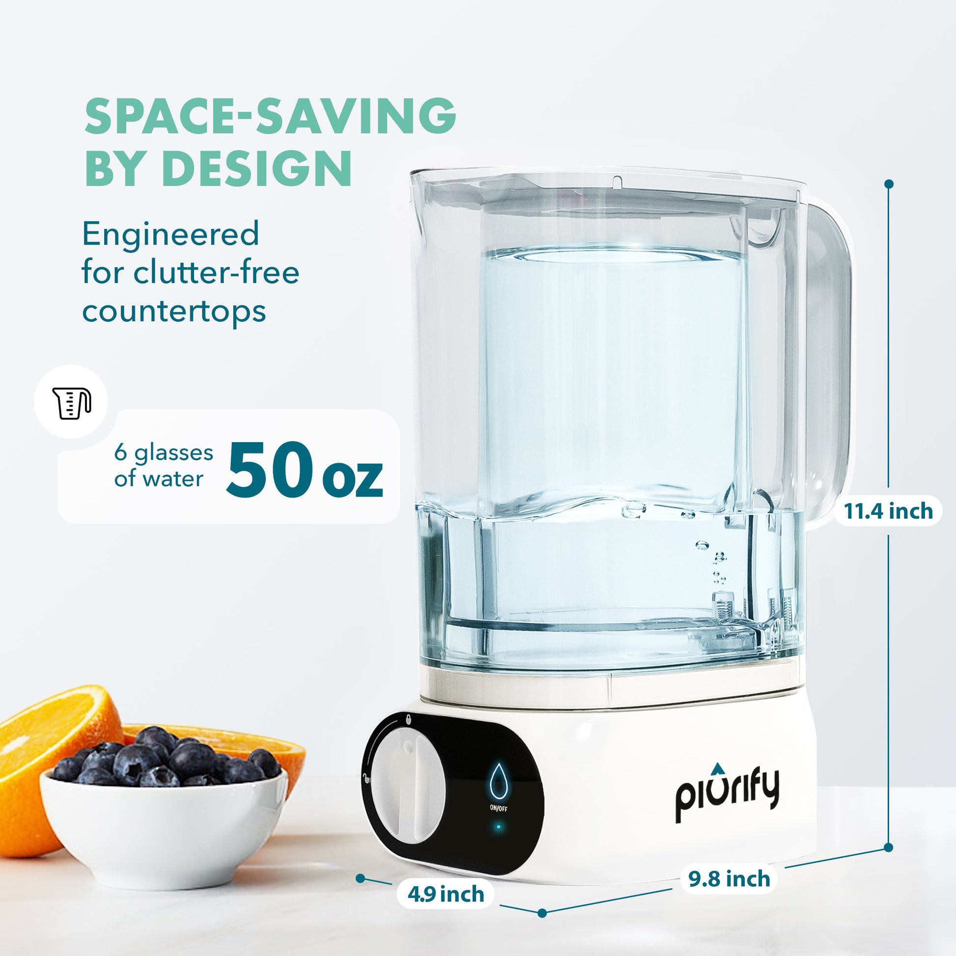 Piurify Alchemy® Electric Water Filter Pitcher -  product_vendor - Peak Primal Wellness