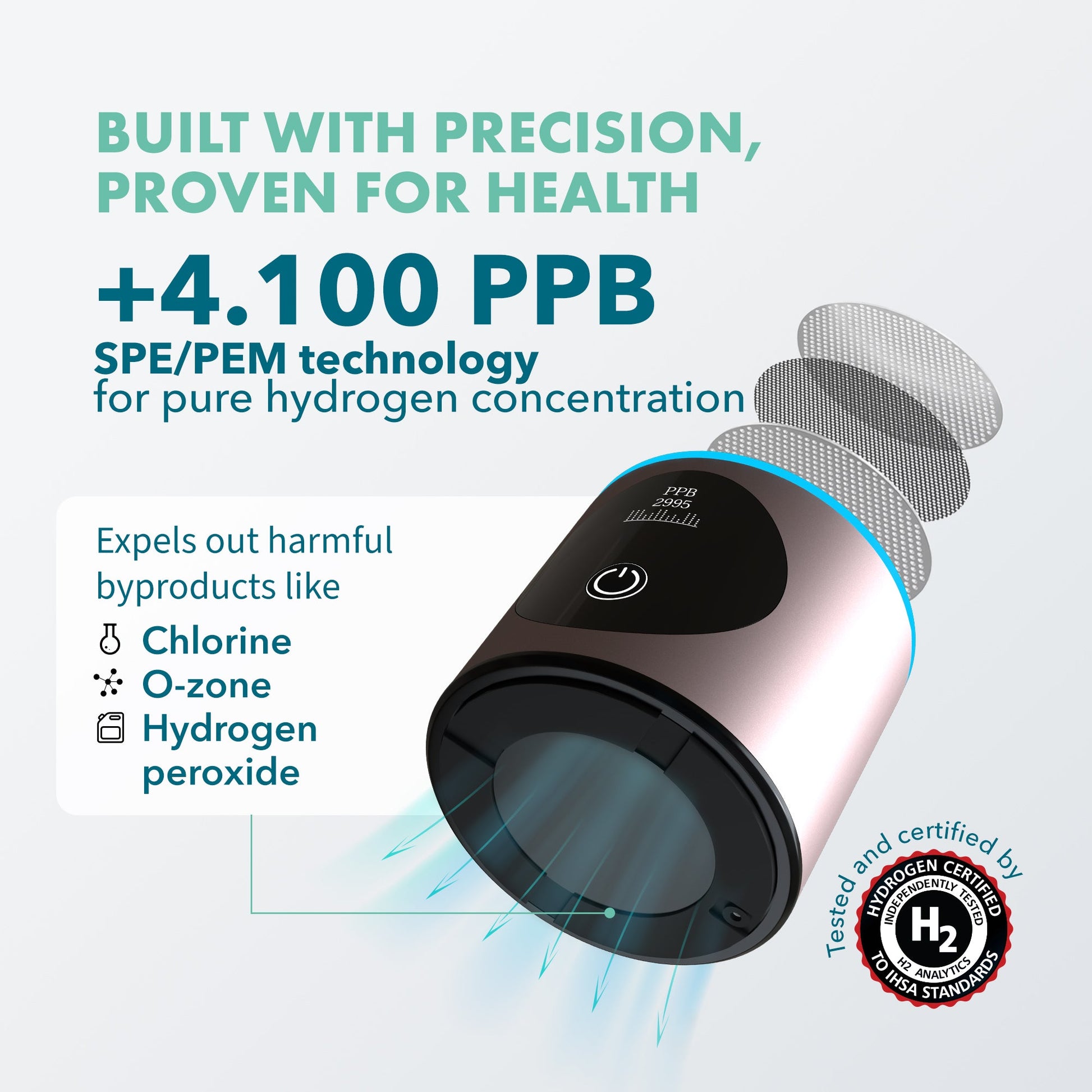 PIURIFY Hydrogenator® Hydrogen Water Bottle - Pink -  product_vendor - Peak Primal Wellness