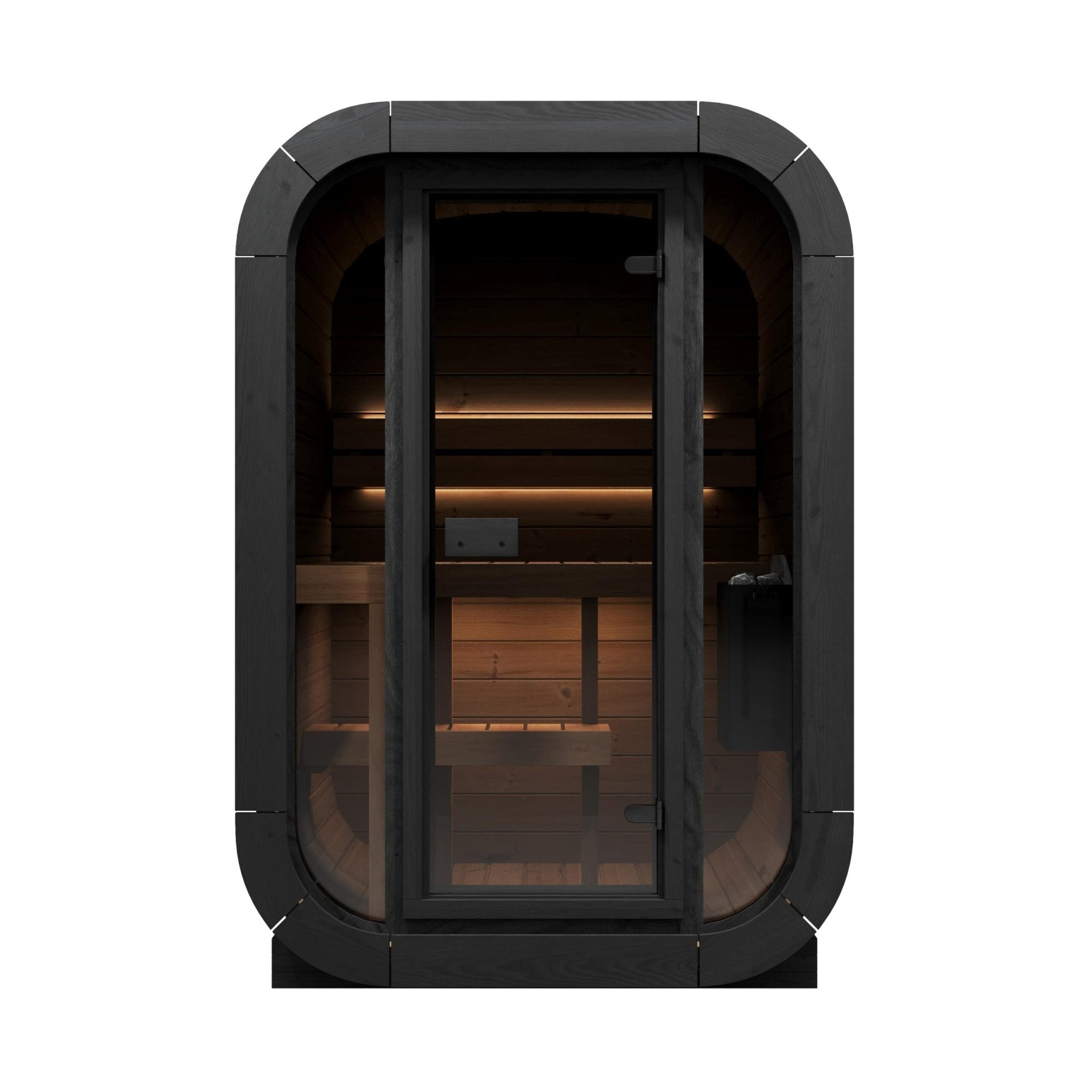SaunaLife CL3G 2-Person Traditional Outdoor Cube Sauna | Peak