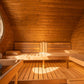 SaunaLife G11 Garden-Series Outdoor Sauna Suite with Lounge Area, Natural Light & Dimmable Lighting