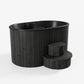 SaunaLife Model S2N 2-Person Hot and Cold Immersion Tub in Natural