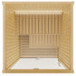 SaunaLife Xperience X2 Indoor 2-Person Sauna with Aspen Benches & Dimmable LED Lighting