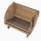 SaunaLife E7 Ergo-Series 3 Person Traditional Outdoor Barrel Sauna Eco-Friendly Design with LED Lighting