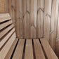 SaunaLife E7 Ergo-Series 3 Person Traditional Outdoor Barrel Sauna Eco-Friendly Design with LED Lighting