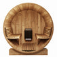 SaunaLife E7G Ergo-Series Outdoor Sauna Barrel with Full-Glass Front & Thermo-Aspen Seating