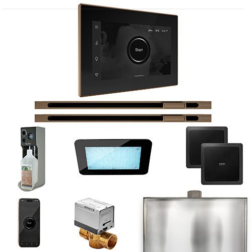 Mr.Steam XDream Max Linear Control Pkg XDream Steam Shower Control Package w/ iSteamX Control and Linear SteamHeads -  product_vendor - Peak Primal Wellness