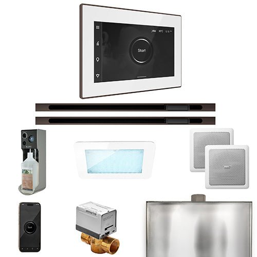 Mr.Steam XDream Max Linear Control Pkg XDream Steam Shower Control Package w/ iSteamX Control and Linear SteamHeads -  product_vendor - Peak Primal Wellness