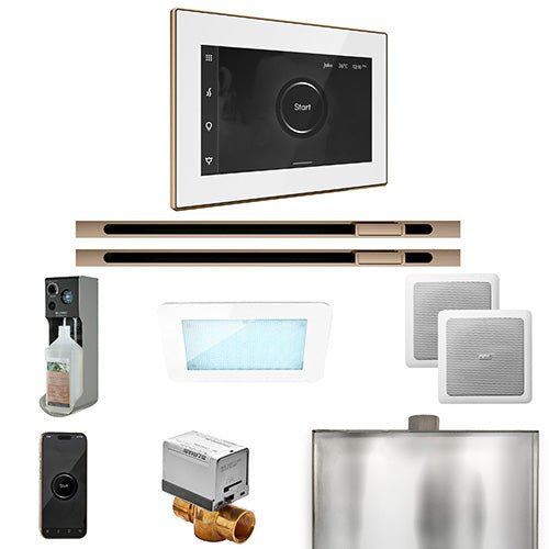 Mr.Steam XDream Max Linear Control Pkg XDream Steam Shower Control Package w/ iSteamX Control and Linear SteamHeads -  product_vendor - Peak Primal Wellness