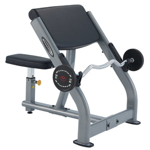 Steelflex NPCB Preacher Curl Bench - Ergonomic 30° Pad for Bicep Isolation & Strength Building