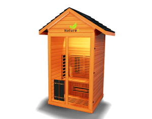 Medical Breakthrough Nature 5: V2 2 Person Hybrid Sauna - Infrared & Traditional, Red Cedar, Bluetooth Speaker -  product_vendor - Peak Primal Wellness