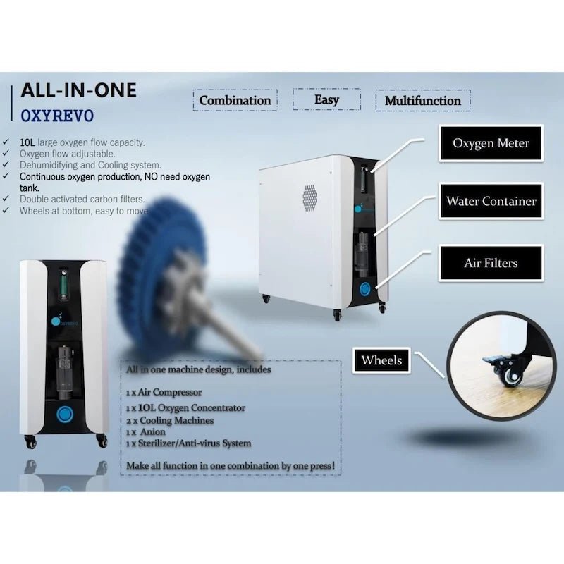 OxyRevo Forward90 MINI 1.4 to 1.5 ATA Portable Sitting Hyperbaric Chamber -  product_vendor - Peak Primal Wellness