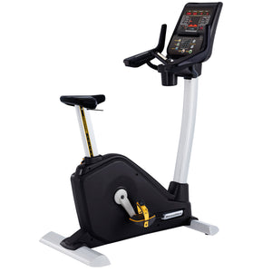 Steelflex PB10 Upright Exercise Bike - Commercial Grade, 450W Power, 30 Resistance Levels, LED Display