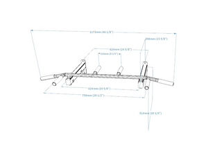 BenchK PB2B steel pull up bar