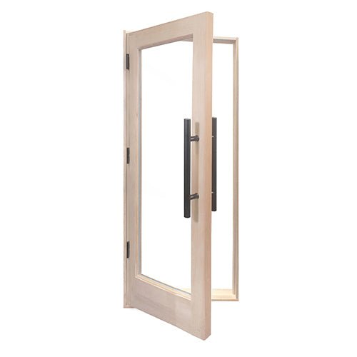 ProSaunas Solid Wood Sauna Door with Insulated Glass 24"x70" | Douglas Fir Sauna Door, Hemlock Jamb, Dual - Pane Insulated Glass -  product_vendor - Peak Primal Wellness