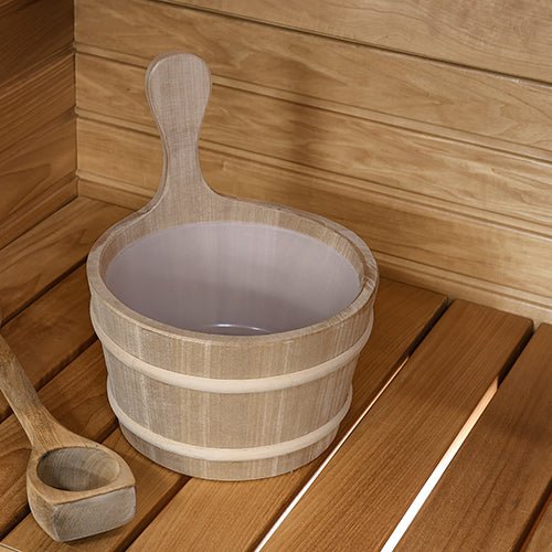 ProSaunas Wood Sauna Bucket | Lined Wood Sauna Bucket, 4 - Liter -  product_vendor - Peak Primal Wellness