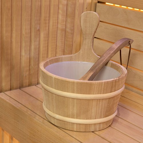 ProSaunas Wood Sauna Bucket | Lined Wood Sauna Bucket, 4 - Liter -  product_vendor - Peak Primal Wellness