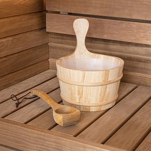 ProSaunas Wood Sauna Bucket | Lined Wood Sauna Bucket, 4 - Liter -  product_vendor - Peak Primal Wellness