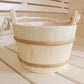 ProSaunas Wood Sauna Bucket | Lined Wood Sauna Bucket, Rope Handle, 4 - Liter -  product_vendor - Peak Primal Wellness