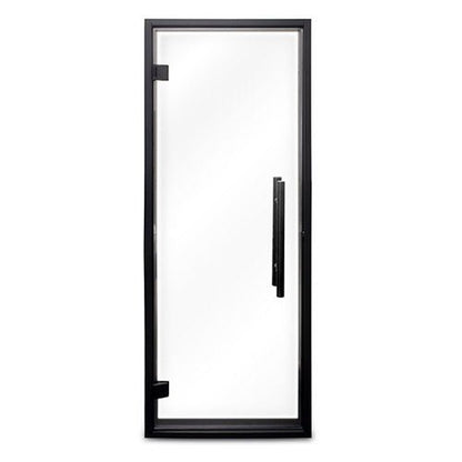 ProSaunas Clear Glass Sauna Door 24x73 | Prehung Clear Glass Sauna Door, Black Alder Frame -  product_vendor - Peak Primal Wellness