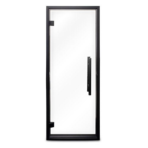 ProSaunas Clear Glass Sauna Door 24x73 | Prehung Clear Glass Sauna Door, Black Alder Frame -  product_vendor - Peak Primal Wellness