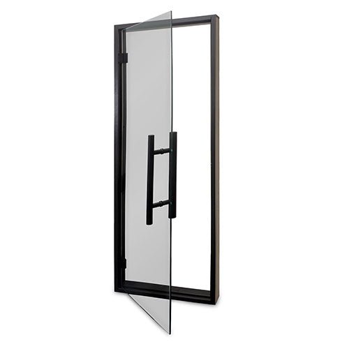 ProSaunas Tinted Glass Sauna Door 24x73 | Prehung Tinted Glass Sauna Door, Black Alder Frame -  product_vendor - Peak Primal Wellness