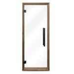 ProSaunas Clear Glass Sauna Door 24x73 | Prehung Clear Glass Sauna Door, Thermo - Aspen Frame -  product_vendor - Peak Primal Wellness