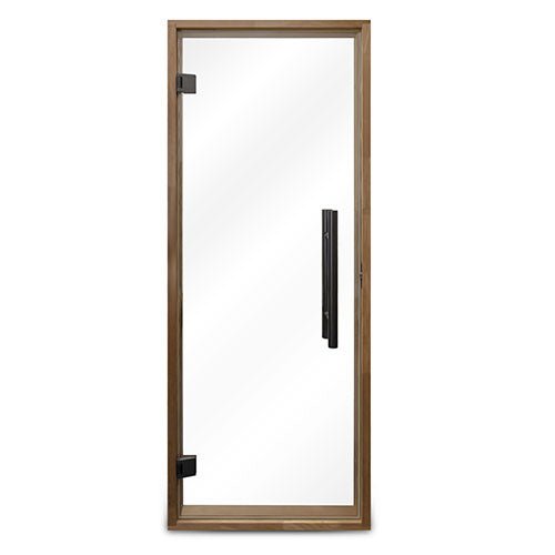 ProSaunas Clear Glass Sauna Door 24x73 | Prehung Clear Glass Sauna Door, Thermo - Aspen Frame -  product_vendor - Peak Primal Wellness