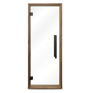 ProSaunas Clear Glass Sauna Door 24x73 | Prehung Clear Glass Sauna Door, Thermo - Aspen Frame -  product_vendor - Peak Primal Wellness
