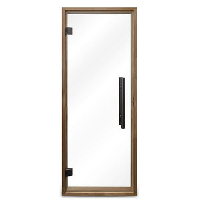 ProSaunas Clear Glass Sauna Door 24x73 | Prehung Clear Glass Sauna Door, Thermo - Aspen Frame -  product_vendor - Peak Primal Wellness