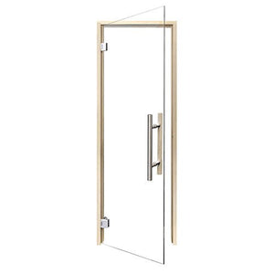 ProSaunas Clear Glass Sauna Door 24x81 | Prehung Clear Glass Sauna Door, Aspen -  product_vendor - Peak Primal Wellness