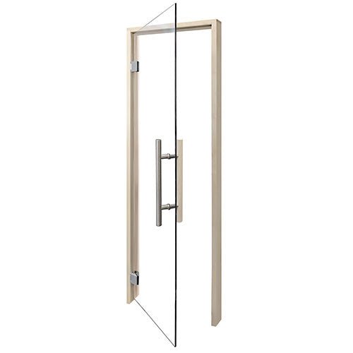 ProSaunas Clear Glass Sauna Door 24x81 | Prehung Clear Glass Sauna Door, Aspen -  product_vendor - Peak Primal Wellness
