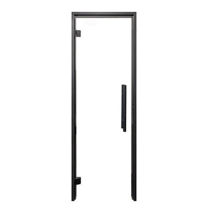 ProSaunas Clear Glass Sauna Door 24x81 | Prehung Clear Glass Sauna Door, Black Alder -  product_vendor - Peak Primal Wellness