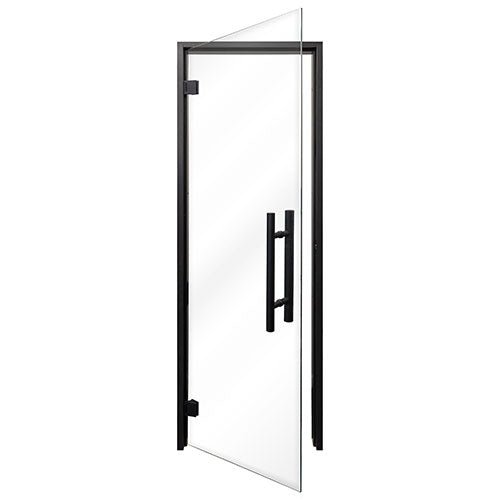 ProSaunas Clear Glass Sauna Door 24x81 | Prehung Clear Glass Sauna Door, Black Alder -  product_vendor - Peak Primal Wellness