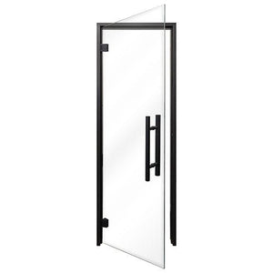 ProSaunas Clear Glass Sauna Door 24x81 | Prehung Clear Glass Sauna Door, Black Alder -  product_vendor - Peak Primal Wellness