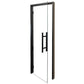 ProSaunas Clear Glass Sauna Door 24x81 | Prehung Clear Glass Sauna Door, Black Alder -  product_vendor - Peak Primal Wellness