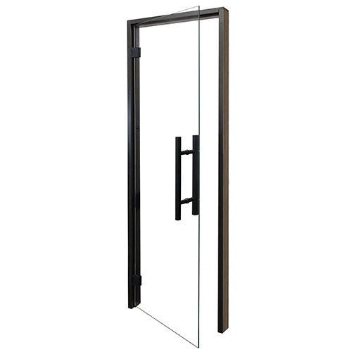 ProSaunas Clear Glass Sauna Door 24x81 | Prehung Clear Glass Sauna Door, Black Alder -  product_vendor - Peak Primal Wellness