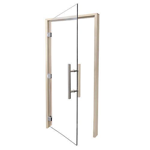 ProSaunas Clear ADA Glass Sauna Door 36x81 | Prehung ADA Clear Glass Sauna Door, Aspen -  product_vendor - Peak Primal Wellness