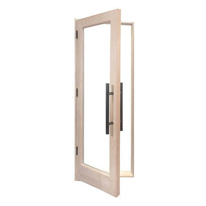 ProSaunas Solid Wood Sauna Door with Insulated Glass, 24" x 80" | Douglas Fir Sauna Door, Hemlock Jamb, Dual - Pane Insulated Glass -  product_vendor - Peak Primal Wellness