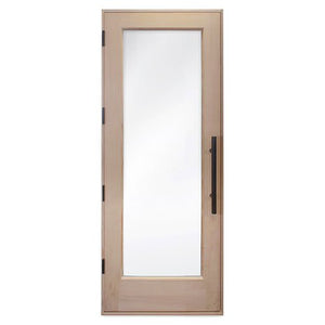 ProSaunas Solid Wood Sauna Door with Insulated Glass, 30"x 80" | Douglas Fir Sauna Door, Hemlock Jamb, Dual - Pane Insulated Glass -  product_vendor - Peak Primal Wellness